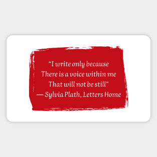 Sylvia Plath Magnet